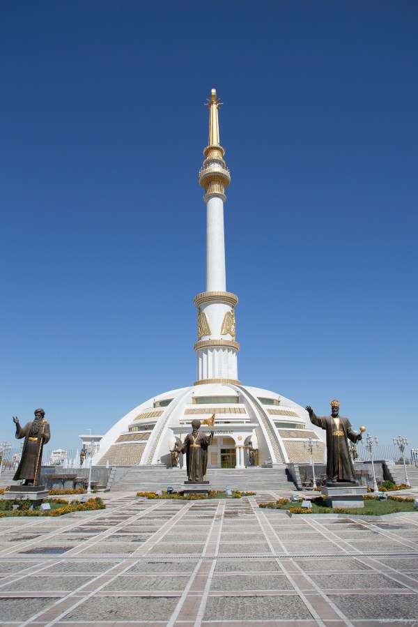 Strange totem pole Ashgabat