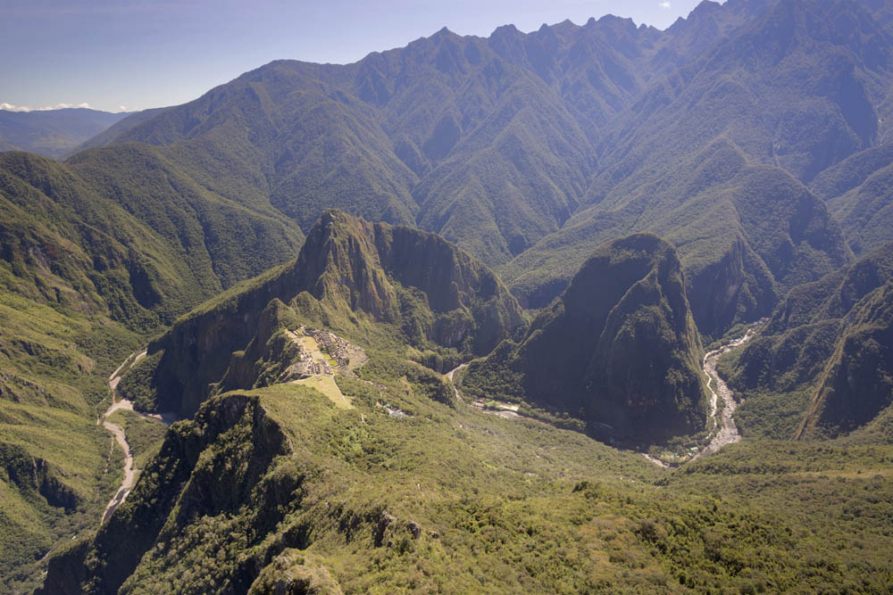view from macchu picchu mountian